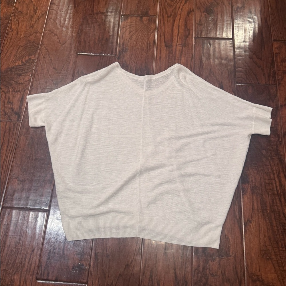 Chico's Light cream Linen Blouse - Picture 2 of 5